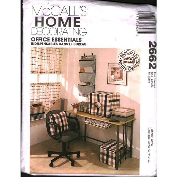 McCall's | Office | Mccalls 2662 Office Essentials Sewing Pattern Home ...